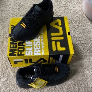 Fila Memory Foam Slip Resistant Sneakers